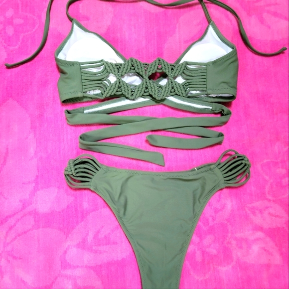 Olive Green Bikini - Picture 2 of 5